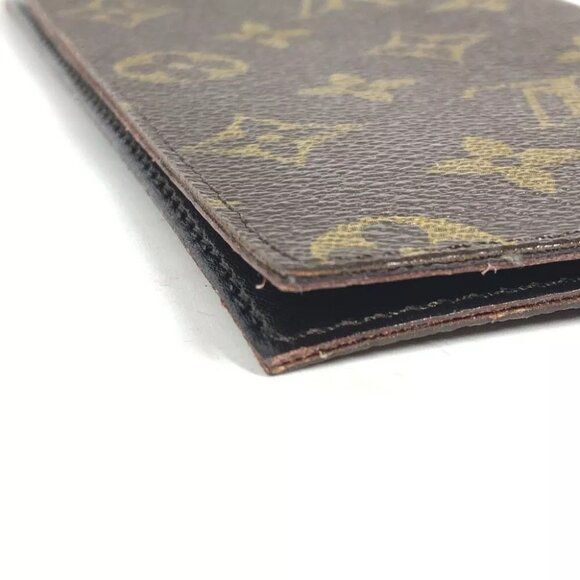 LOUIS VUITTON Monogram vintage Two fold Notebook cover MonogramCanvas Brown - Picture 5 of 11